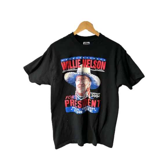 Source Unknown Other - vintage WILLIE NELSON for president size large shirt Single Stitch